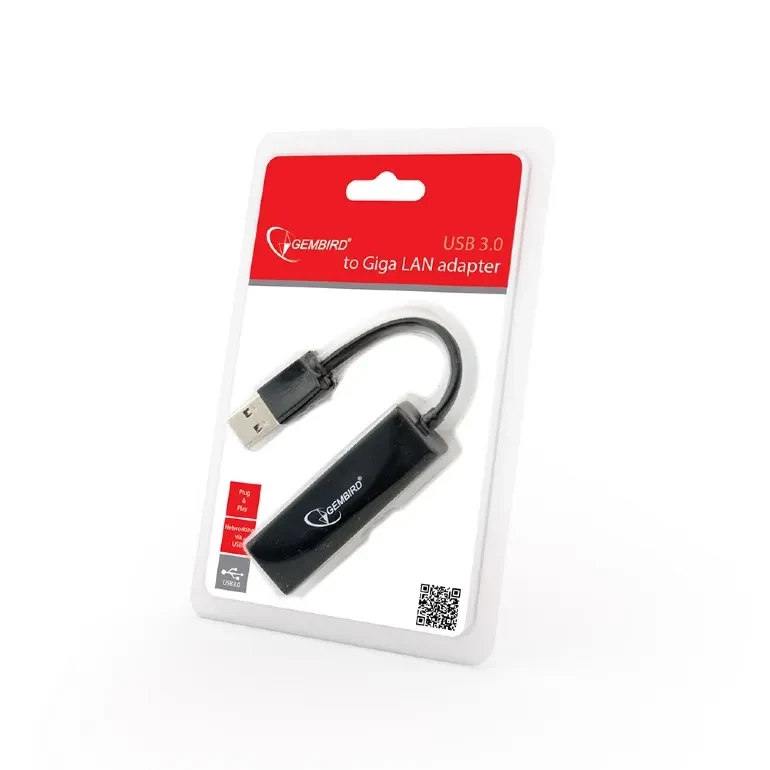 USB 3.0 / Gigabit Ethernet Adapter  / Gembird NIC-U3-02 2