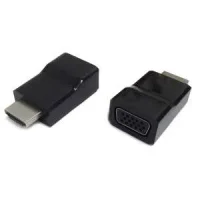 Adapter HDMI-VGA - Gembird  AB-HDMI-VGA-001, HDMI to VGA adapter, Converts digital HDMI input (19 pin male, v.1.4) into analog VGA output (DB15 female), Blister