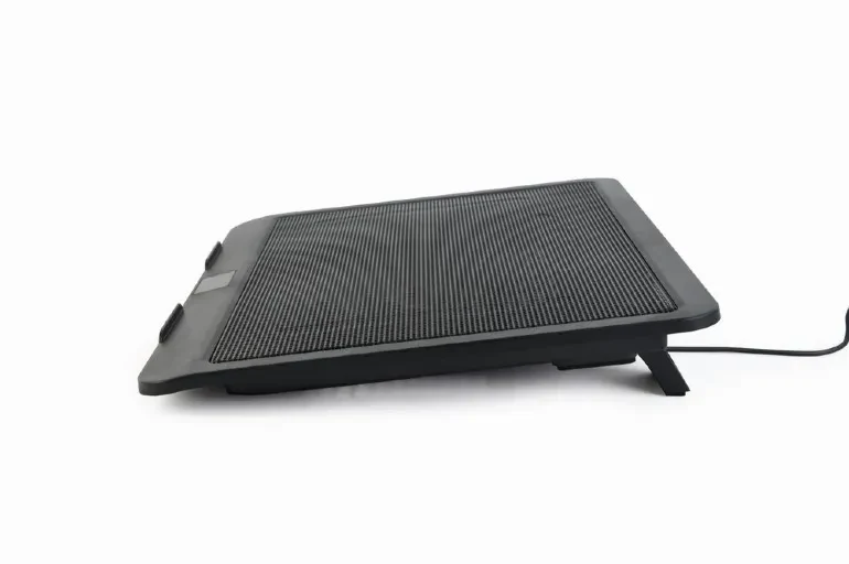 Gembird NBS-1F15-04, Notebook cooling stand, up to 15.6”, LED backlight in fans, Large 12 cm cooling fan, 1000 RPM (± 10 %), Black 3
