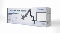 Arm for 1 monitor 17”-32” - Gembird MA-DA1-02, Adjustable desk display mounting arm, Gas spring 2-8kg, VESA 75/100, arm rotates, extends and retracts, tilts to change reading angles, and allows to rotate display from landscape-to-portrait mode 3