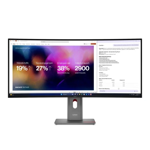 39.7” Monitor Lenovo ThinkVision P40WD-40 /UltraWide/ Curved/ 120Hz/ 21:9