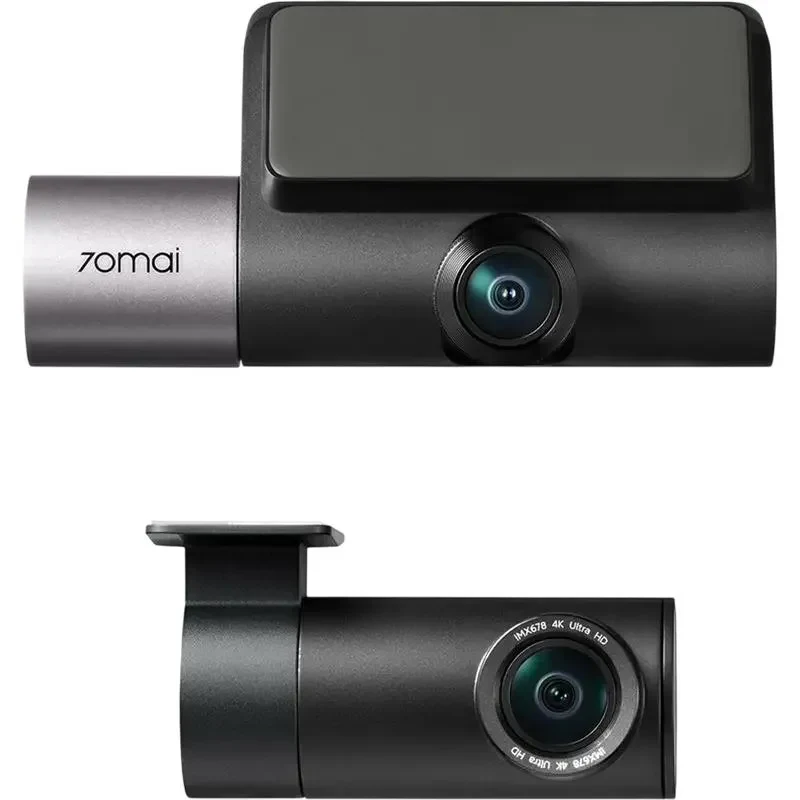 Car Front and Rear Dash Cam Set 70mai T800 + Rear Cam RC41, Black 4