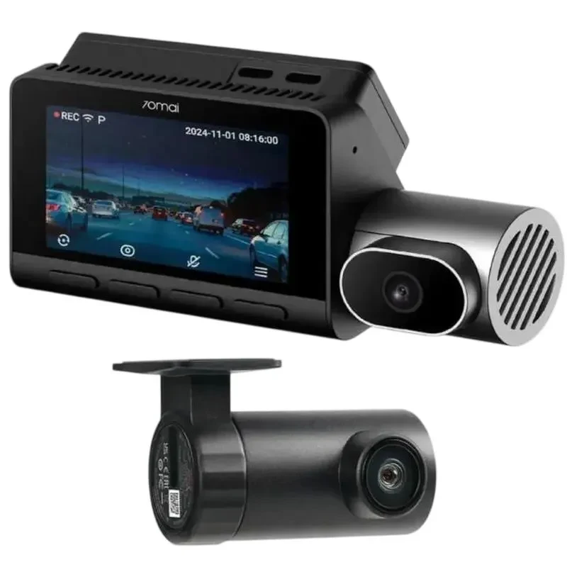 Car Front and Rear Dash Cam Set 70mai T800 + Rear Cam RC41, Black 3