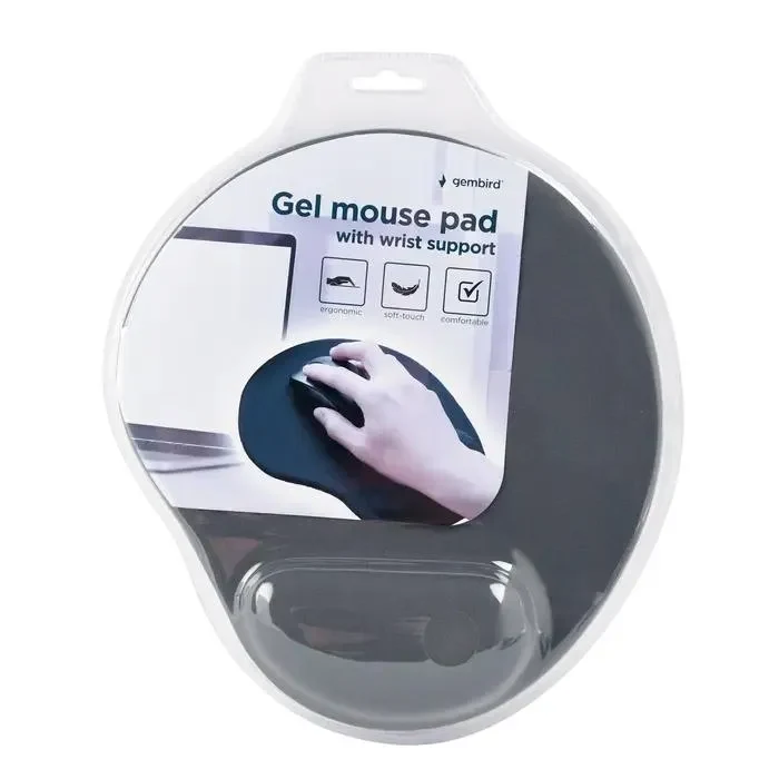 Mouse Pad Gembird MP-GEL-GR, 240mm x 220mm, Gray 2