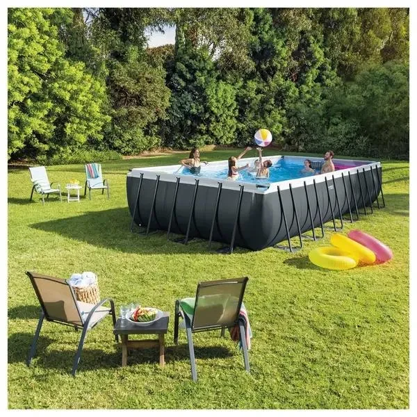 Framed Pool Intex 26364, 31805L, Anthracite 3
