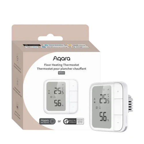 Smart thermostat AQARA Floor Heating Thermostat W500, White