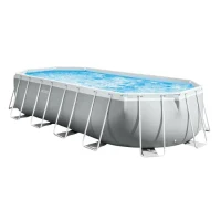 Framed Pool Intex Prism Frame 26796, 13365L, Light Gray, 26796