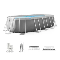 Framed Pool Intex Prism Frame 26796, 13365L, Light Gray, 26796 3