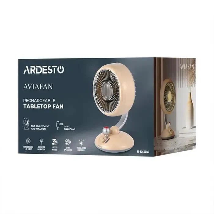 Fan Ardesto FT-F3600BG, Beige 2