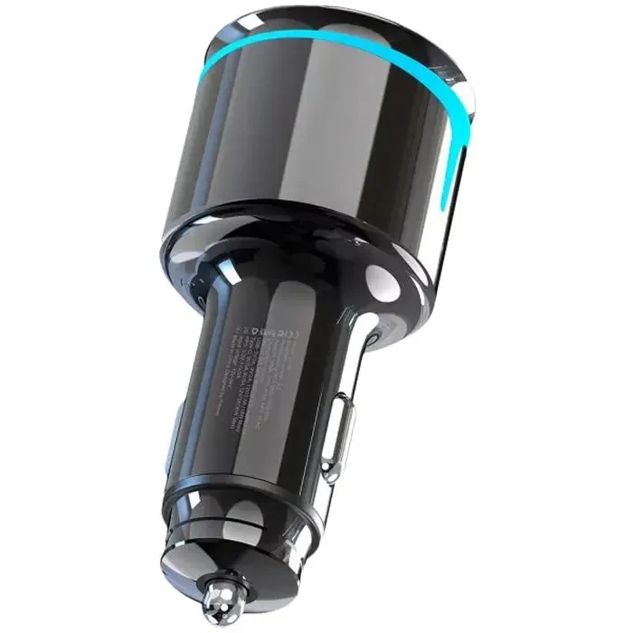 Car Charger Proove FM Launcher Nexus (PD+QC3.0) Type-C+USB Black 5