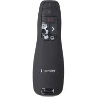 Presenter Gembird WP-L-12, Class 2 Laser, Range: 10m, 2.4 Ghz, 84g, 2xAAA 4