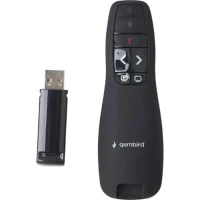 Presenter Gembird WP-L-12, Class 2 Laser, Range: 10m, 2.4 Ghz, 84g, 2xAAA