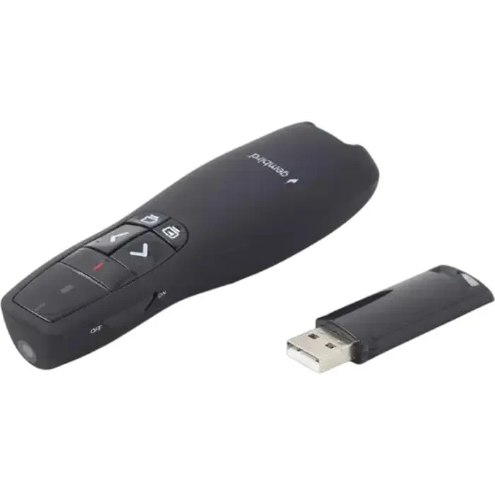 Presenter Gembird WP-L-12, Class 2 Laser, Range: 10m, 2.4 Ghz, 84g, 2xAAA 3
