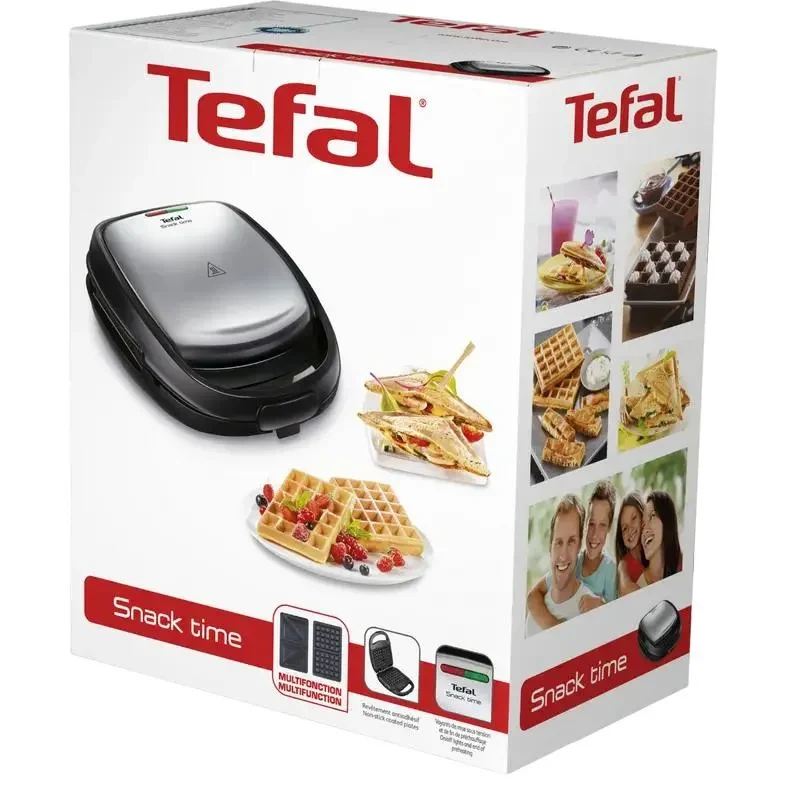 Multifunction Sandwich-Maker Tefal SW341D12, Silver | Black 4