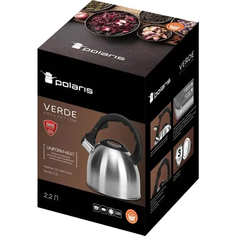 Kettle Polaris Verde, 2,2L, Silver 3
