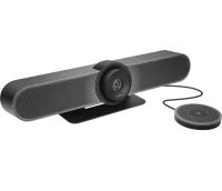 Logitech Expansion Microphone for MEETUP camera, Microphone Type: Mono, wideband, noise canceling; LED indicator confirms video streaming, microphone mute, on-hold, and Bluetooth pairing, etc; Buttons / Switch: Microphone mute; Cable length 6 m 2