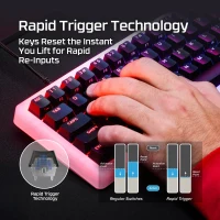 Tastatura Gaming magneticaHYPERX Alloy Origins 2 PRO 65, [BN7S3AA#ABA] 6