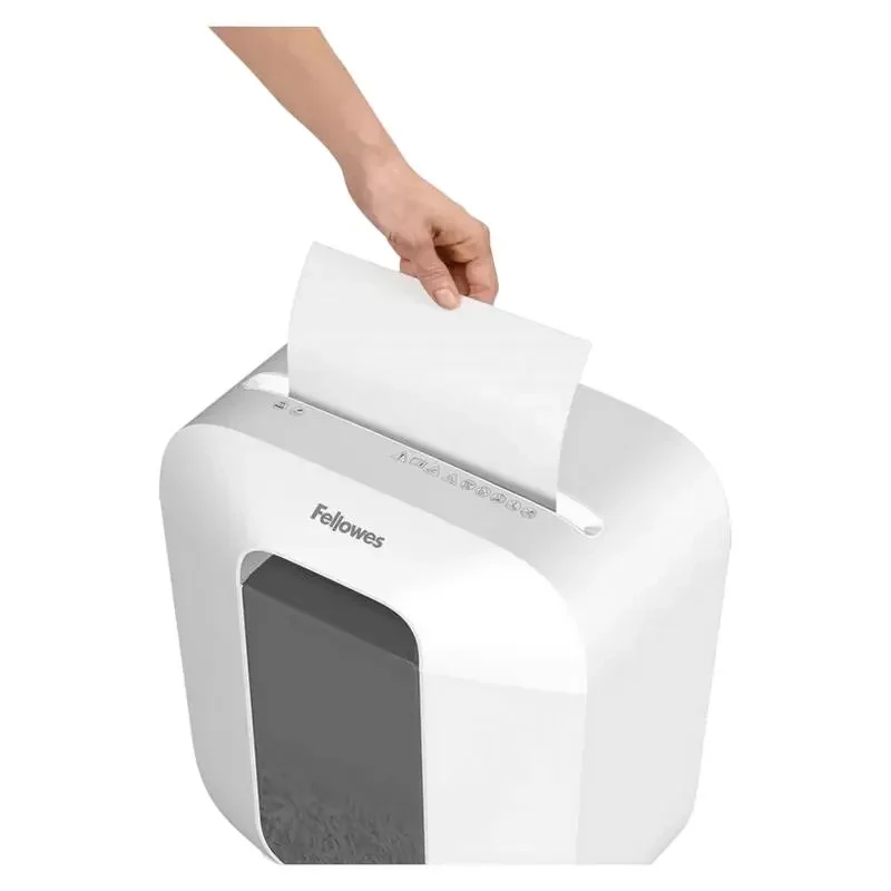 Fellowes  Powershred® LX25M, DIN Level P-4, Cross 4х12mm, Capacity 6sheets, Vol.11 lit, WHITE 3