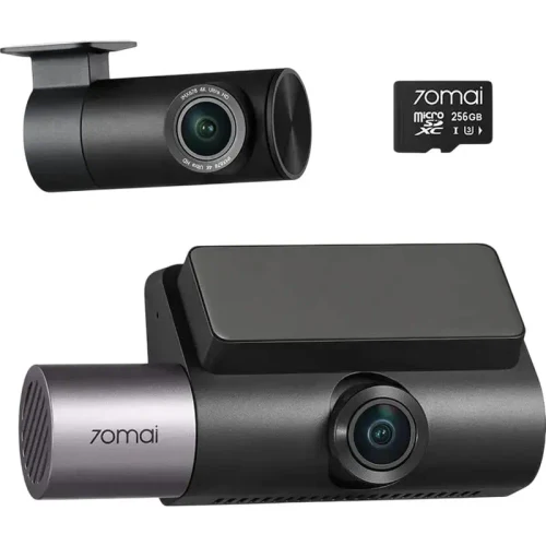 Car Front and Rear Dash Cam Set 70mai T800 + Rear Cam RC24, Black