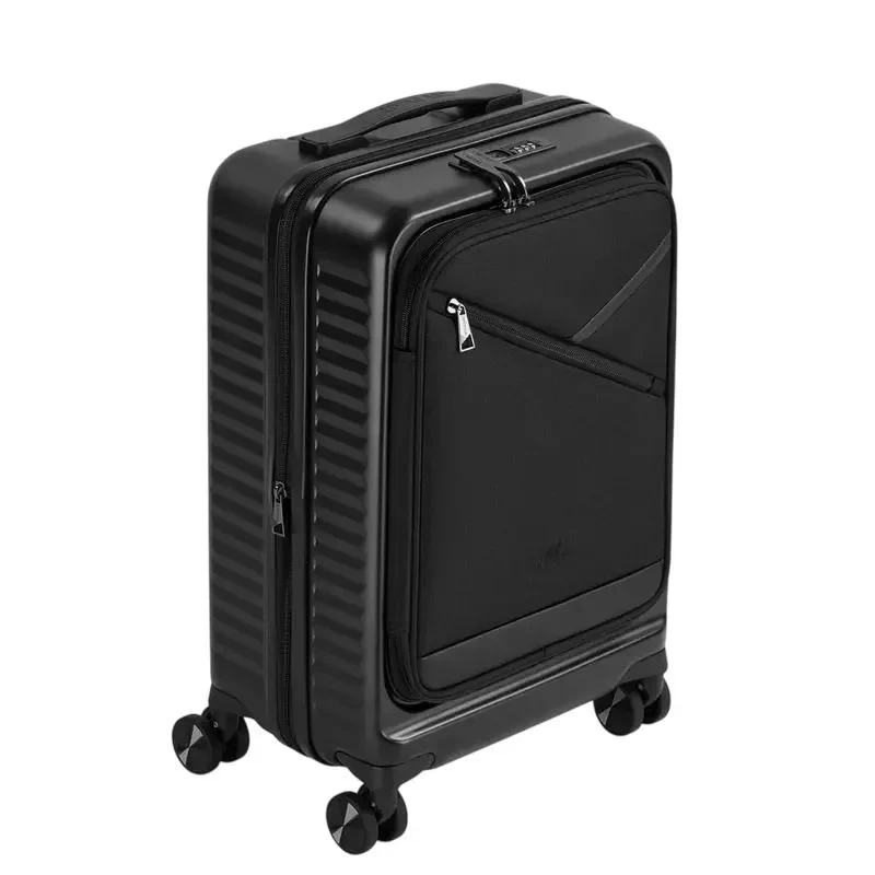 RIVACASE 8180 black Clark-ECO Hardshell carry-on hand cabin luggage 20"/34L 5