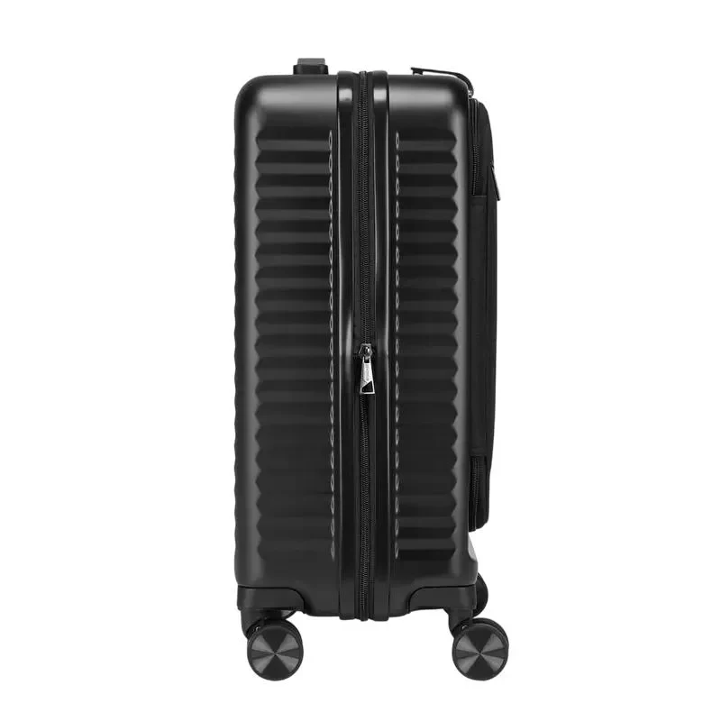 RIVACASE 8180 black Clark-ECO Hardshell carry-on hand cabin luggage 20"/34L 10