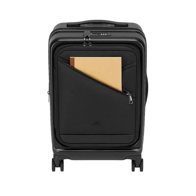 RIVACASE 8180 black Clark-ECO Hardshell carry-on hand cabin luggage 20"/34L 18