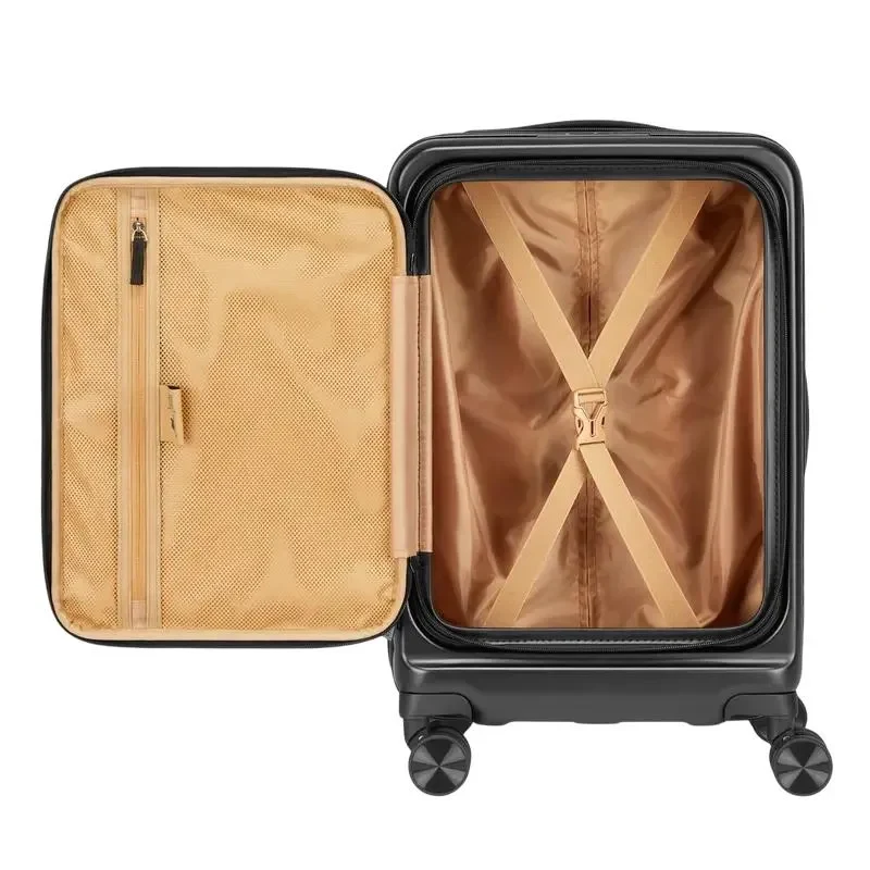RIVACASE 8180 black Clark-ECO Hardshell carry-on hand cabin luggage 20"/34L 3