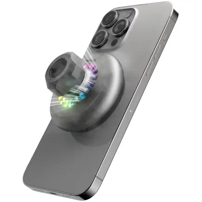 Car Mount With Wireless Charger Proove Icecore Qi2 15W, Gray 3