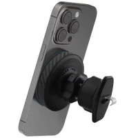 Car Mount With Wireless Charger Proove Graphite Circle Qi2 15W, Black 2