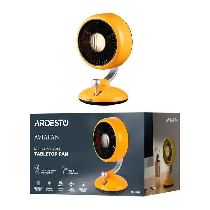 Fan Ardesto FT-F3600Y, Yellow 8