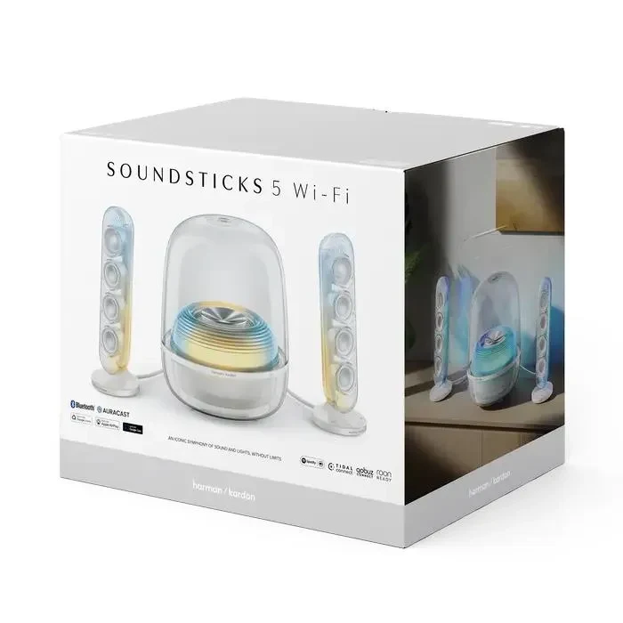 Audio System 2.1 CH Harman Kardon Kardon SoundSticks 5 Wi-Fi, White 2