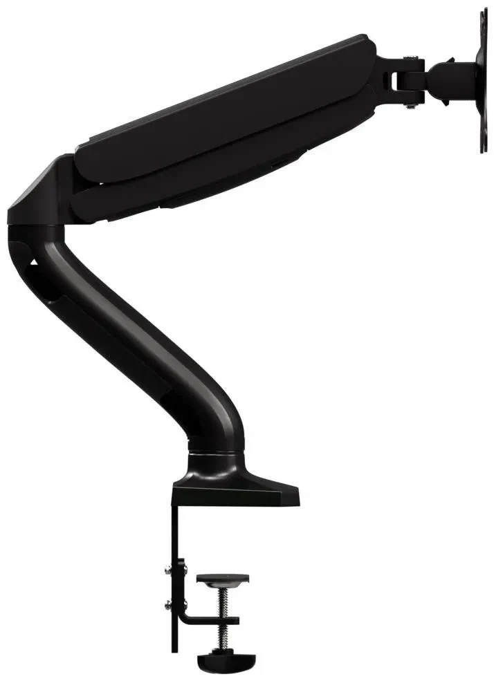 Arm for 1 monitors 13”-31.5” -  AOC AS110D0 Black, Desk Clamp/Grommet, Aluminum structure, Gas spring, Height adjustment, Max.Load: 2-9kg, Tilt: '-90°~+85°, Swivel:180°, Rotation:360°, Hidden cable management, VESA 75/100 2