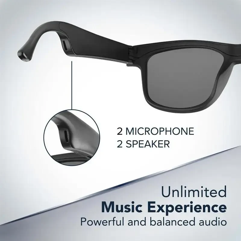 Ochelari Cellularline Sound Vision 2 Wireless Audio Sunglasses, Black 3