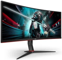 34.0” Monitor Gaming AOC CU34G2XP/BK/ Curved/ 4K/ 1ms/ 180Hz/ Black 2