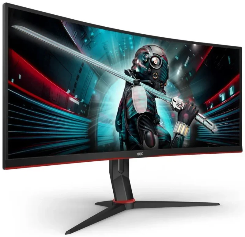 34.0” Monitor Gaming AOC CU34G2XP/BK/ Curved/ 4K/ 1ms/ 180Hz/ Black 2