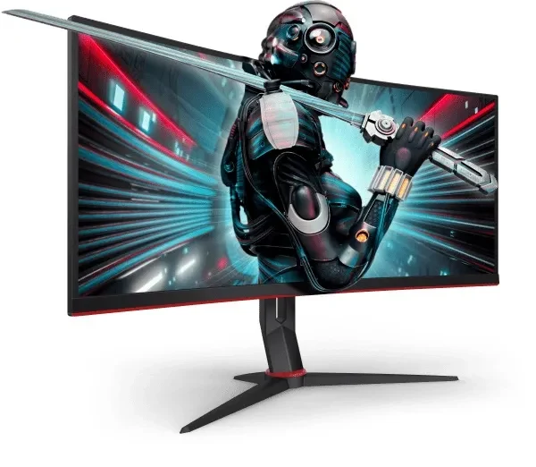 34.0” Monitor Gaming AOC CU34G2XP/BK/ Curved/ 4K/ 1ms/ 180Hz/ Black 3