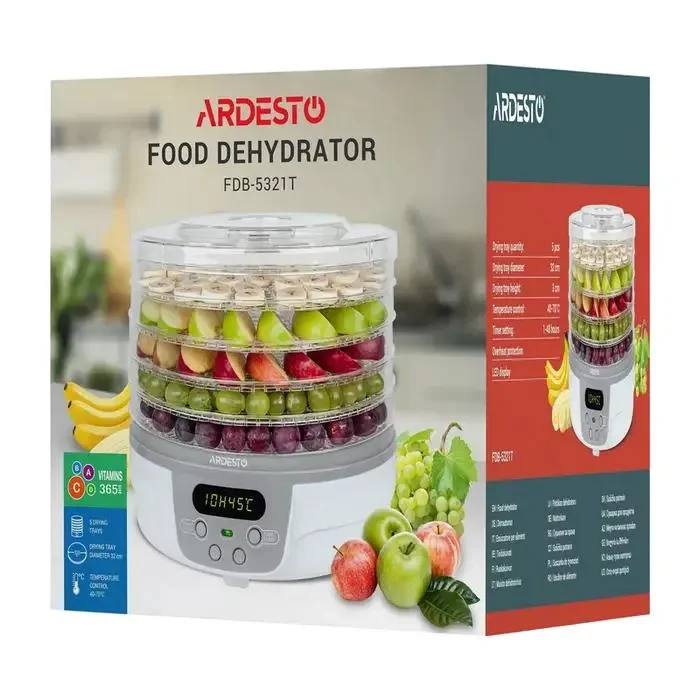 Fruit Dryer Ardesto FDB-5321T, White 2