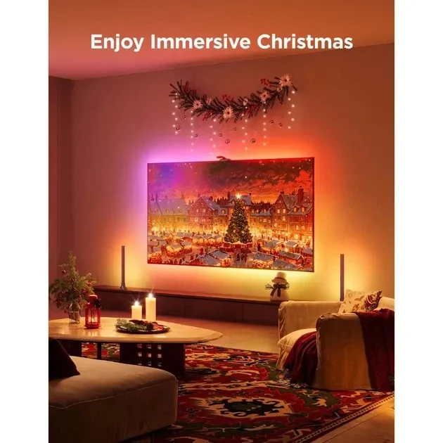 GOVEE RGBIC Envisual TV Backlight T3 Pro with Three Cameras (75”-85”) 5