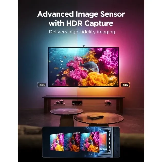 GOVEE RGBIC Envisual TV Backlight T3 Pro with Three Cameras (75”-85”) 6