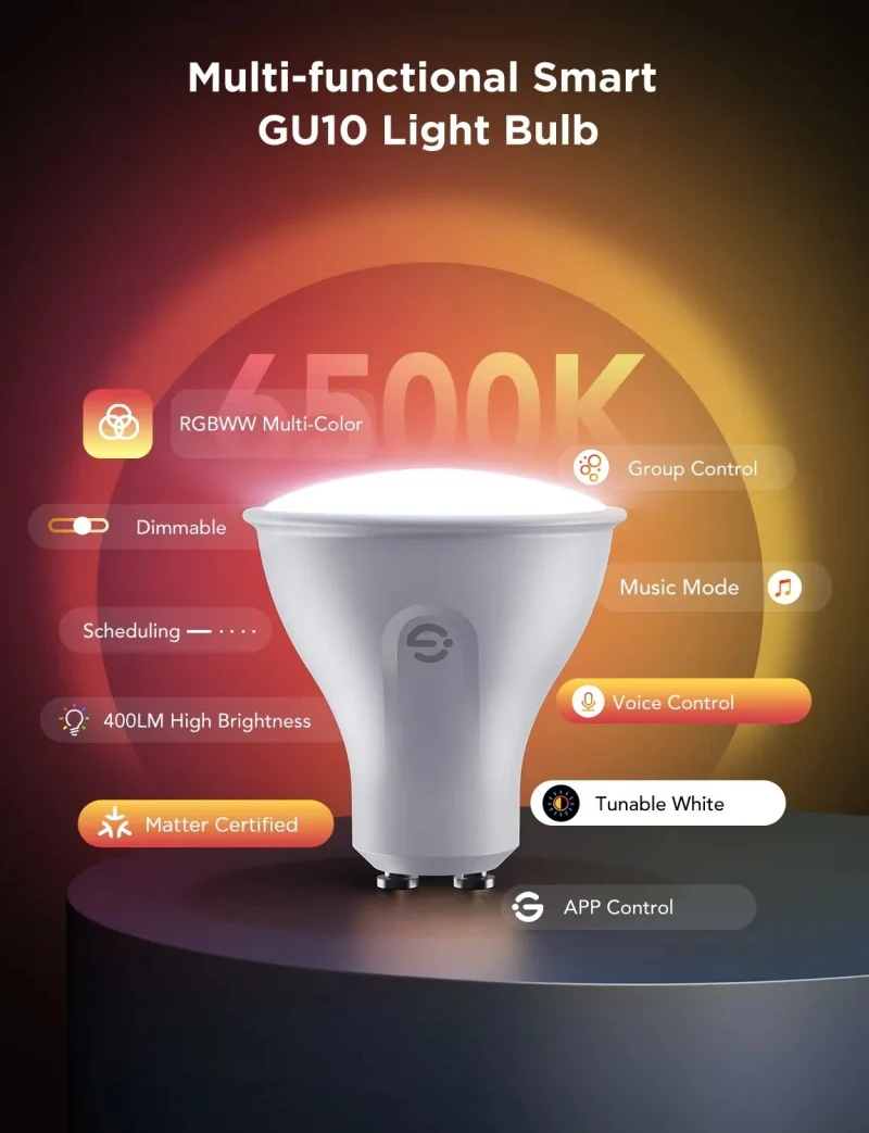 Becuri Smart GOVEE RGBWW (2 Pack) GU10 2