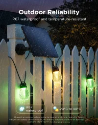Sir de luminite de exterior pe paterii solare GOVEE RGBIC 5