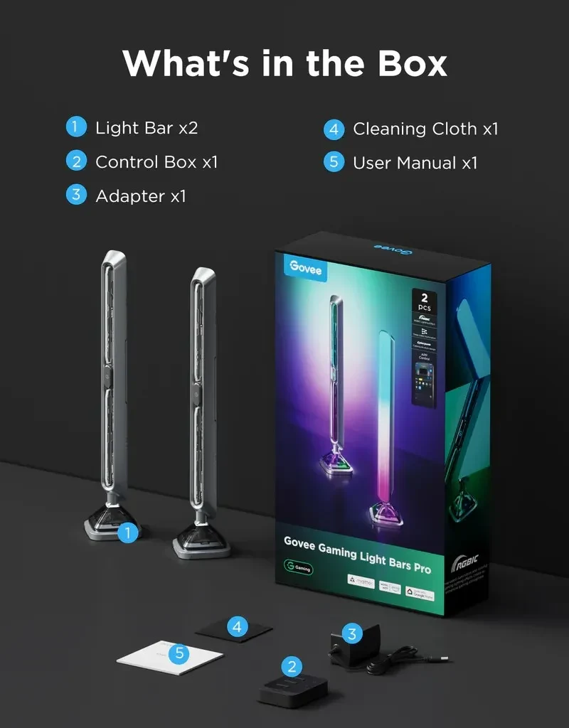 Bare luminoase Gaming Govee Gaming Light Bars Pro 2