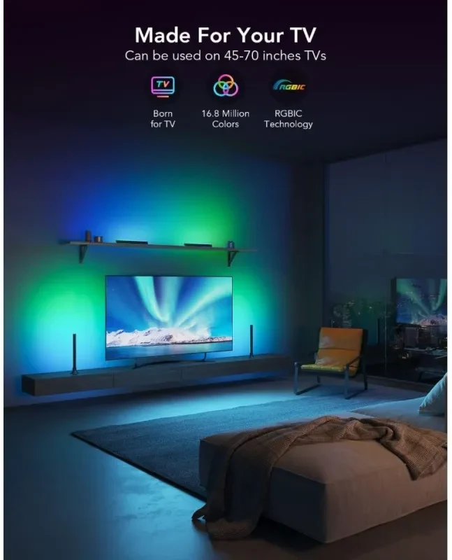 Panouri luminoase pentru TV (45”-70”) Govee RGBIC 2