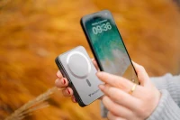 Power Bank Magnetica Wireless cu suport Verbatim Charge'n'Go / 10000 mAh / Gray 4