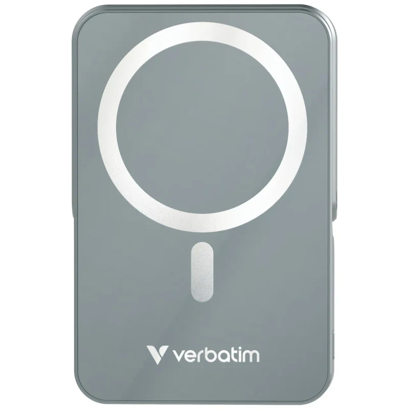 Power Bank Magnetica Wireless cu suport Verbatim Charge'n'Go / 10000 mAh / Gray 2