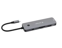 Adaptor Multiport 8-in-1 Verbatim CMH-08/ USB-С/ USB-A / HDMI/ SD/ microSD