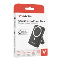 Power Bank Magnetic Wireless cu suport Verbatim Charge'n'Go / 10000 mAh / Black 3