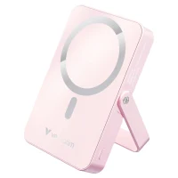 Power Bank Magnetic Wireless cu suport Charge'n'Go / 10000 mAh / Pink