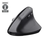 Mouse ergonomic wireless Trust Bayo+ / 2.4GHz/ Bluetooth/ Black