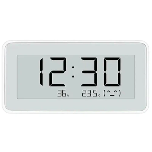 Temperature and Humidity Monitor Clock Xiaomi LYWSD02MMC, White